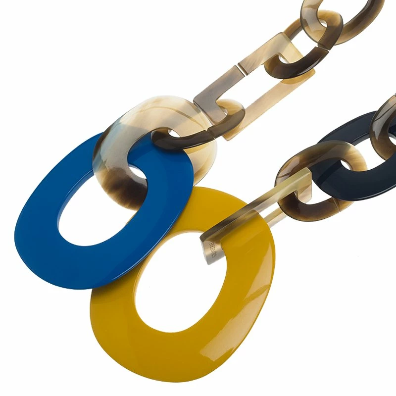 Hermes Duncan Buffalo Horn And Lacquered Wood Necklace For Women 4 Hermes Duncan Buffalo Horn And Lacquered Wood Necklace For Women - Image 2