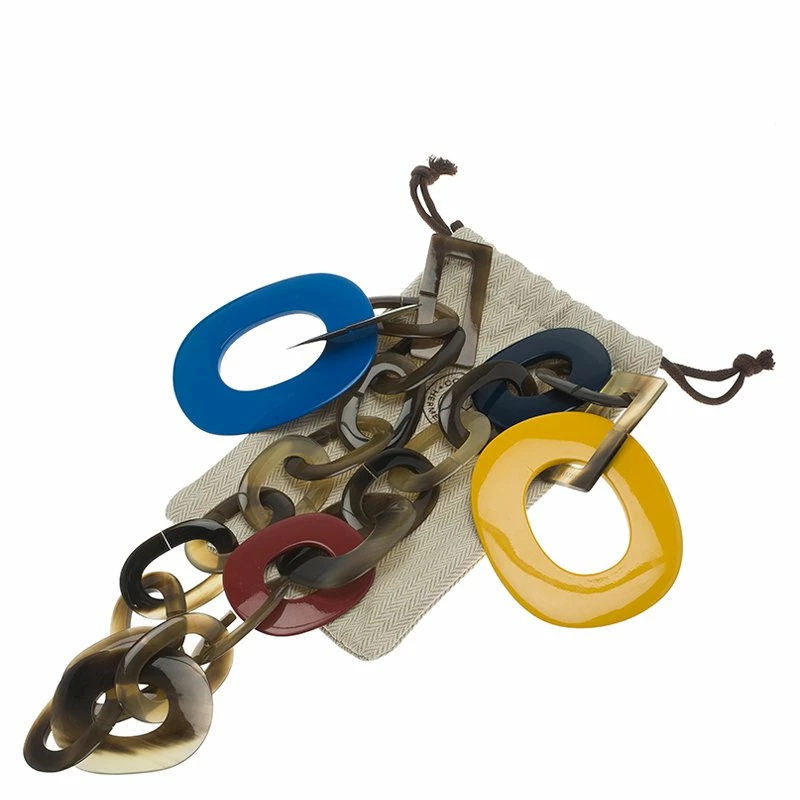 Hermes Duncan Buffalo Horn And Lacquered Wood Necklace For Women 7 Hermes Duncan Buffalo Horn And Lacquered Wood Necklace For Women - Image 5