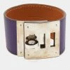 Hermes Hermès Purple Leather Kelly Dog Bracelet For Women 1 Hermes Hermès Purple Leather Kelly Dog Bracelet For Women -Deals Hermes Store luxury women hermes used accessories p639908 004