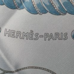 Hermes Hermès Blue Ors Nomades Silk Scarf For Women -Deals Hermes Store luxury women hermes used accessories p640697 004