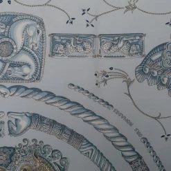 Hermes Hermès Blue Ors Nomades Silk Scarf For Women -Deals Hermes Store luxury women hermes used accessories p640697 005