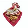 Hermes Red Dies Et Hore Silk Square Scarf For Women -Deals Hermes Store luxury women hermes used accessories p64758 001