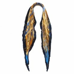 Hermes Blue Soleil De Soie Plisse Scarf For Women