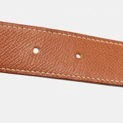 Hermes Black/Gold Courchevel And Box Leather H Hippique Reversible Belt 78CM For Women 16 Hermes Black/Gold Courchevel And Box Leather H Hippique Reversible Belt 78CM For Women -Deals Hermes Store luxury women hermes used accessories p656850 001