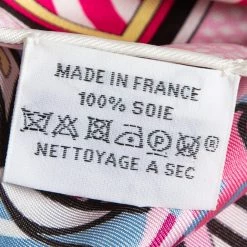 Hermes Hermès Pink Pegase Pop Silk Scarf For Women -Deals Hermes Store luxury women hermes used accessories p657318 004