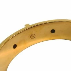 Hermes Kelly Couchevel Leather Gold Plated Cuff Bracelet For Women -Deals Hermes Store luxury women hermes used accessories p65884 006
