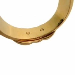 Hermes Epsom Leather Gold Plated Cuff Bracelet For Women -Deals Hermes Store luxury women hermes used accessories p65891 004