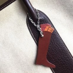 Hermes Rouge Bag Charm For Women -Deals Hermes Store luxury women hermes used accessories p667760 005