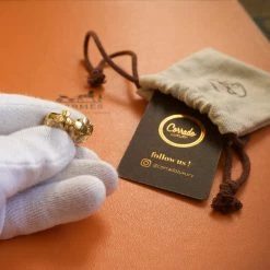 Hermes Gold Elephant Cadena Lock Charm For Women -Deals Hermes Store luxury women hermes used accessories p667762 004