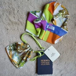 Hermes Multicolor Silk Hair Accessory For Women -Deals Hermes Store luxury women hermes used accessories p667770 004