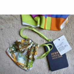 Hermes Multicolor Silk Hair Accessory For Women -Deals Hermes Store luxury women hermes used accessories p667770 008