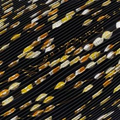 Hermes Hermès Black Dancing Pearls Silk Plisse Scarf For Women -Deals Hermes Store luxury women hermes used accessories p669405 001