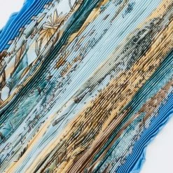 Hermes Hermès Blue Chasse Au Bois Silk Plisse Scarf For Women 9 Hermes Hermès Blue Chasse Au Bois Silk Plisse Scarf For Women -Deals Hermes Store luxury women hermes used accessories p669409 003