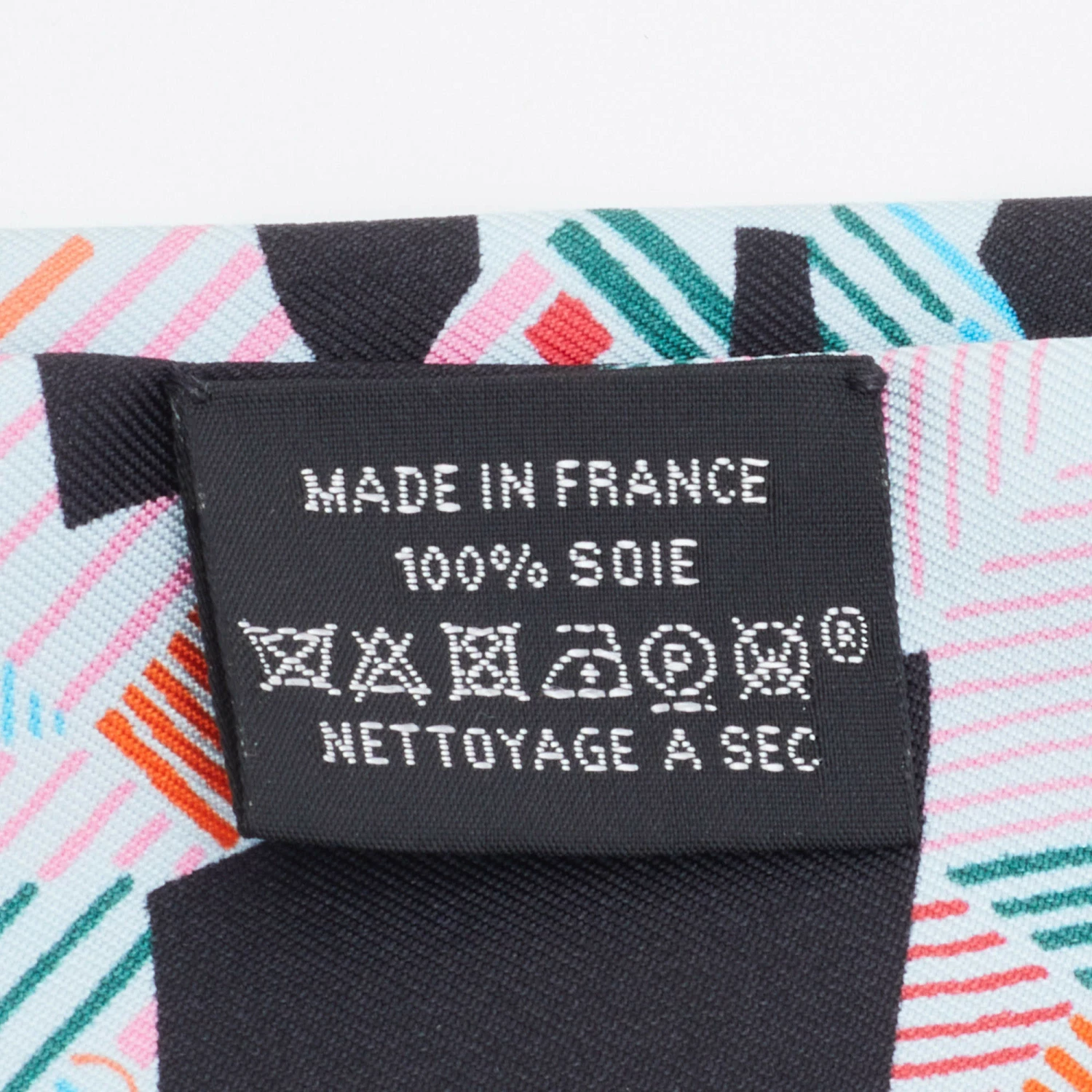 Hermes Hermès Black Cavalcadour Silk Twilly For Women 7 Hermes Hermès Black Cavalcadour Silk Twilly For Women - Image 5