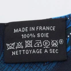 Hermes Hermès Blue Tree Of Song Silk Twilly For Women -Deals Hermes Store luxury women hermes used accessories p669430 003