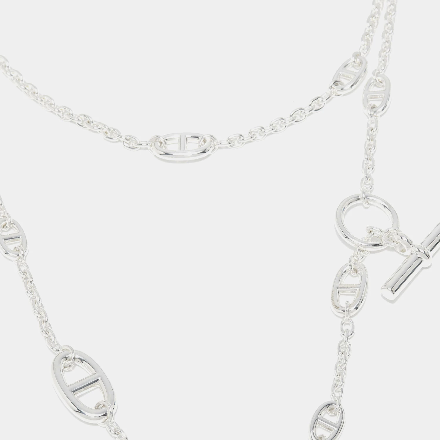 Hermes Hermès Sterling Silver Farandole Toggle Long Necklace For Women 4 Hermes Hermès Sterling Silver Farandole Toggle Long Necklace For Women - Image 2