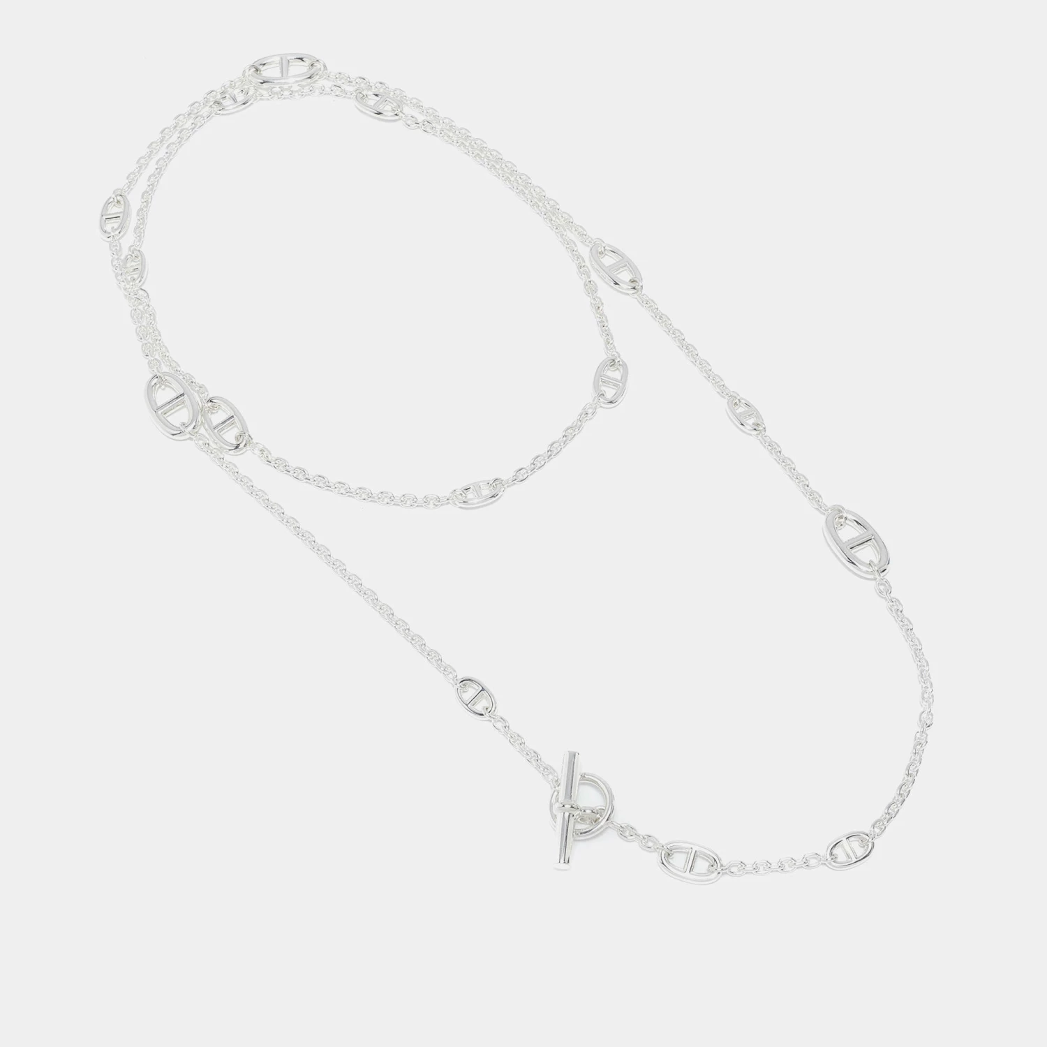 Hermes Hermès Sterling Silver Farandole Toggle Long Necklace For Women 5 Hermes Hermès Sterling Silver Farandole Toggle Long Necklace For Women - Image 3