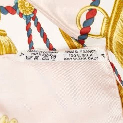 Hermes Multi Color/Pink Poste Et Cavalerie Silk Scarf For Women -Deals Hermes Store luxury women hermes used accessories p673932 004