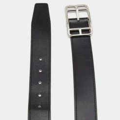 Hermes Black/Gold Box And Togo Leather Cape Cod Reversible Belt 85CM For Men -Deals Hermes Store luxury women hermes used accessories p679557 003