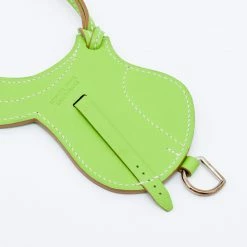 Hermes Green Swift Leather Paddock Selle Bag Charm For Women -Deals Hermes Store luxury women hermes used accessories p683318 003