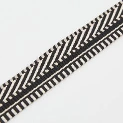 Hermes Black/Ecru Swift Leather And Toil Sangle Cavale 25mm Bag Strap For Women -Deals Hermes Store luxury women hermes used accessories p683565 004