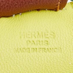 Hermes Hermès Lime/Menthe/Fauve Milo Lambskin GriGri Rodeo Bag Charm PM For Women -Deals Hermes Store luxury women hermes used accessories p690620 004