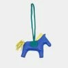 Hermes Hermès Bleu Electric/Malachite/Lime Milo Lambskin GriGri Rodeo Bag Charm MM For Women