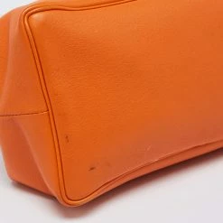 Hermes Orange Leather BePop MM Pouch For Women -Deals Hermes Store luxury women hermes used accessories p692866 002