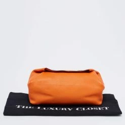 Hermes Orange Leather BePop MM Pouch For Women -Deals Hermes Store luxury women hermes used accessories p692866 009