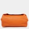 Hermes Orange Leather BePop MM Pouch For Women -Deals Hermes Store luxury women hermes used accessories p692866 010
