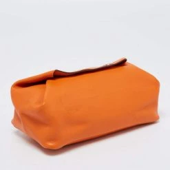 Hermes Orange Leather BePop MM Pouch For Women -Deals Hermes Store luxury women hermes used accessories p692866 1661230303 014