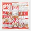 Hermes Hermès Rouge Della Cavalleria Silk Scarf For Women