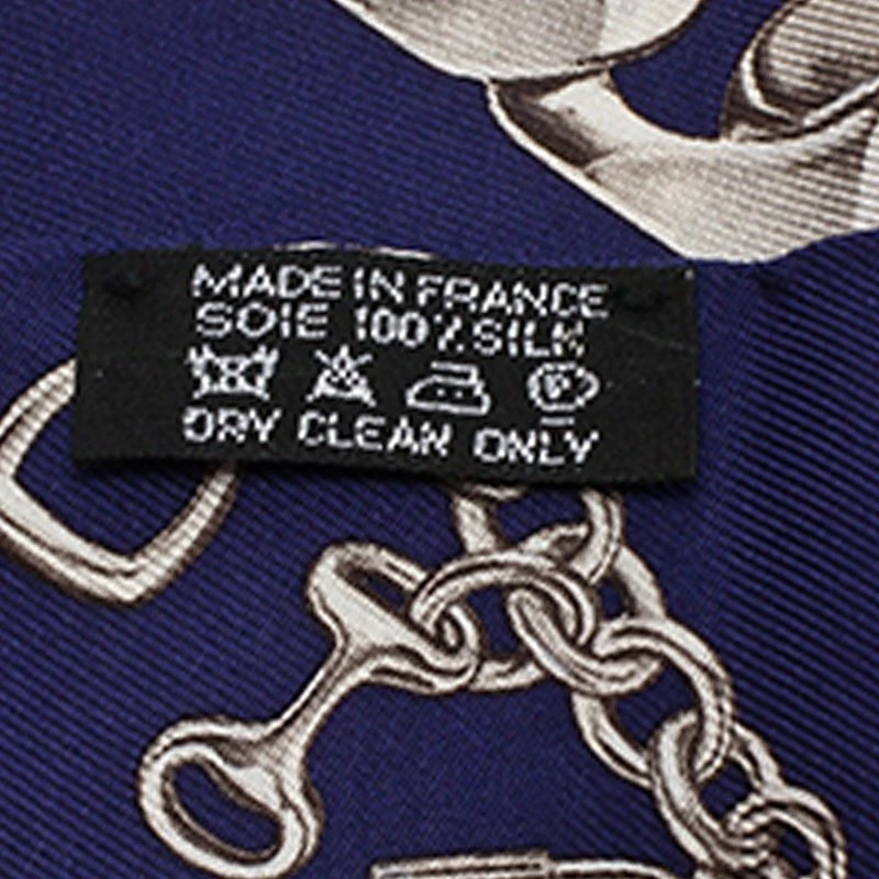 Hermes Blue Bracelets Printed Silk Twilly Neck Scarf For Women 6 Hermes Blue Bracelets Printed Silk Twilly Neck Scarf For Women - Image 4