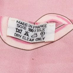 Hermes Pink Chaine D'Ancre Print Silk Twilly Neck Scarf For Women -Deals Hermes Store luxury women hermes used accessories p79491 004