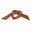 Hermes Rust Orange Bracelet Printed Silk Twilly Neck Scarf For Women
