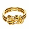 Hermes Gold Tone Knotted Scarf Ring For Women -Deals Hermes Store luxury women hermes used accessories p80009 001