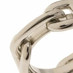 Hermes Regate Silver Permabrass Scarf Ring For Women -Deals Hermes Store luxury women hermes used accessories p83791 004