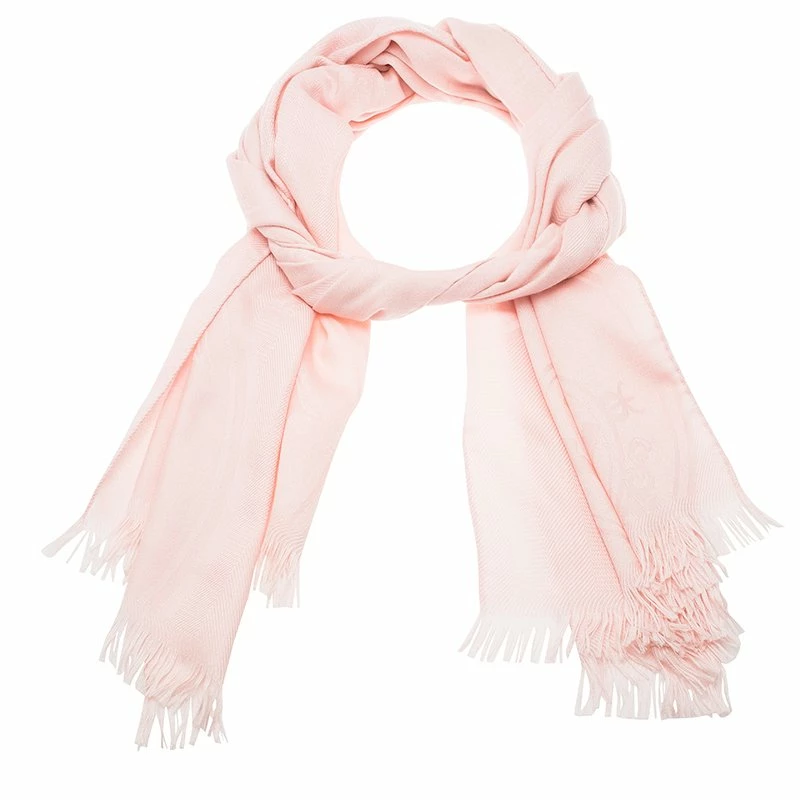 Hermes Pink Jacquard Weave New Libris Cashmere Silk Stole For Women 3 Hermes Pink Jacquard Weave New Libris Cashmere Silk Stole For Women
