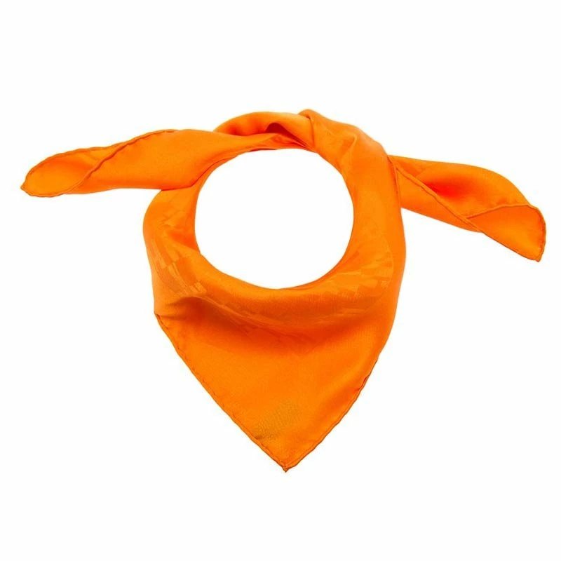 Hermes Orange H Pattern Square Silk Scarf For Women 3 Hermes Orange H Pattern Square Silk Scarf For Women