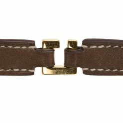 Hermes Rivale Double Tour Brown Leather Bracelet For Women -Deals Hermes Store luxury women hermes used accessories p8543 005