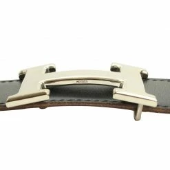 Hermes Black And Brown Leather H Buckle Reversible Belt 80CM For Women -Deals Hermes Store luxury women hermes used accessories p88087 004