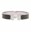 Hermes Clic Clac H Green Enamel Palladium-Plated Bracelet PM For Women
