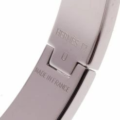 Hermes Clic Clac H Green Enamel Palladium-Plated Bracelet PM For Women -Deals Hermes Store luxury women hermes used accessories p8940 005