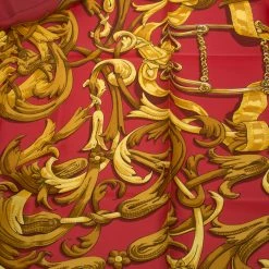 Hermes Red Printed Silk Le Mors " A La Conétable " Square Scarf For Women 16 Hermes Red Printed Silk Le Mors " A La Conétable " Square Scarf For Women -Deals Hermes Store luxury women hermes used accessories p89479 0006