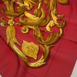 Hermes Red Printed Silk Le Mors " A La Conétable " Square Scarf For Women 17 Hermes Red Printed Silk Le Mors " A La Conétable " Square Scarf For Women -Deals Hermes Store luxury women hermes used accessories p89479 0007