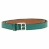 Hermes Etrivière Double Tour Green Leather Bracelet XS For Women -Deals Hermes Store luxury women hermes used accessories p89972 0001