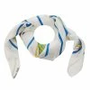 Hermes White Boat Printed Silk Thalassa Square Scarf For Women
