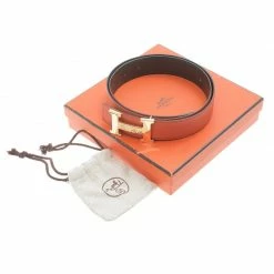 Hermes Orange And Black Leather Constance Reversible Belt 85 CM For Women 13 Hermes Orange And Black Leather Constance Reversible Belt 85 CM For Women -Deals Hermes Store luxury women hermes used accessories p90478 006