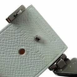 Hermes Imprévisible White Leather Palladium Plated Wide Bracelet For Women -Deals Hermes Store luxury women hermes used accessories p92896 007