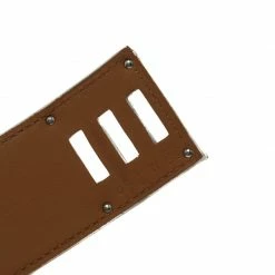 Hermes Kelly Dog White Leather Palladium Plated Wide Bracelet For Women 17 Hermes Kelly Dog White Leather Palladium Plated Wide Bracelet For Women -Deals Hermes Store luxury women hermes used accessories p93116 007